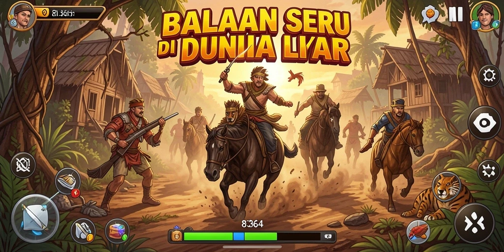 Gameplay balapan seru di 8364 dengan grafis memukau.