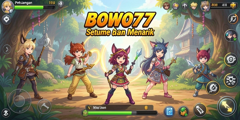 Screenshot BOWO77 menunjukkan suasana petualangan Anime yang memukau.