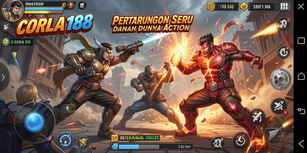 Tampilan gameplay Action yang mendebarkan dalam CORLA188.