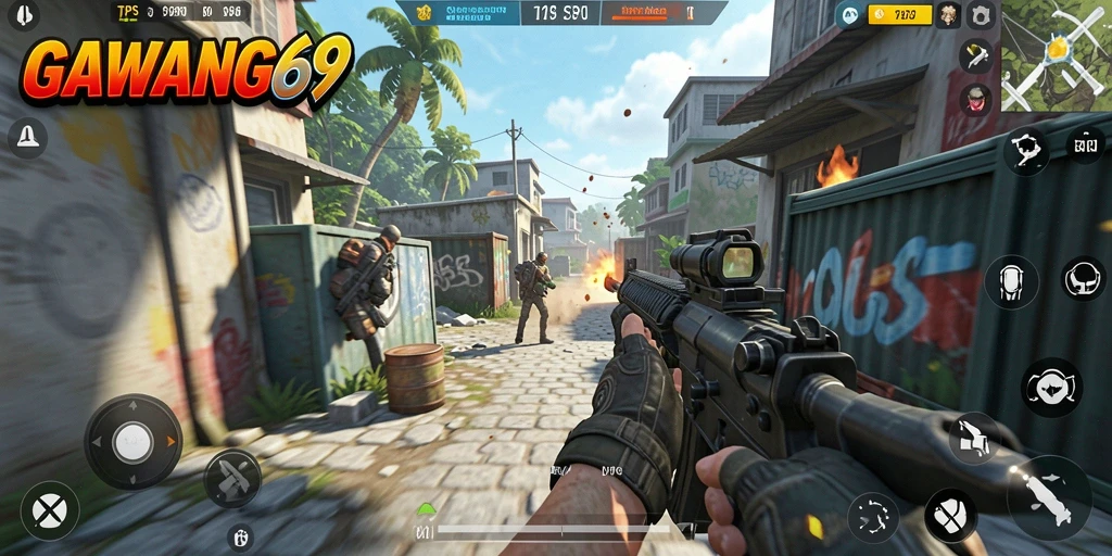 Tampilan gameplay TPS yang mendebarkan dari GAWANG69.