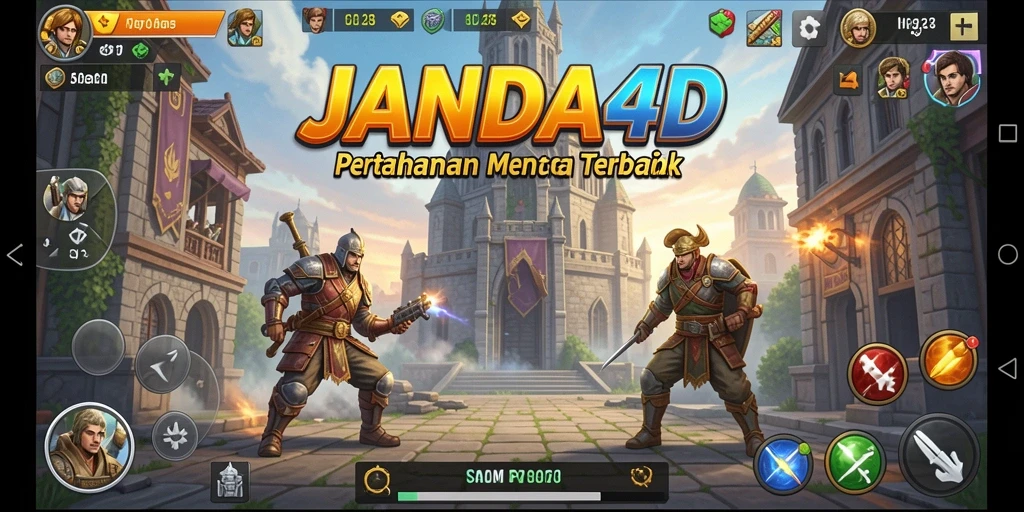 Gameplay JANDA4D menampilkan strategi menara pertahanan yang mendebarkan.