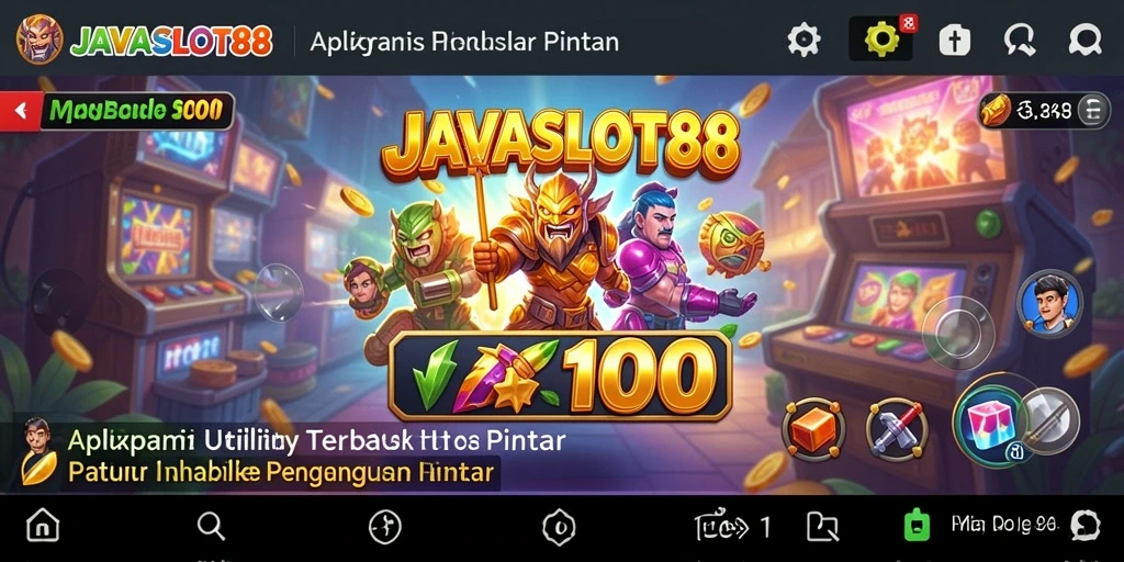 Tampilan antarmuka JAVASLOT88 yang sederhana dan intuitif.