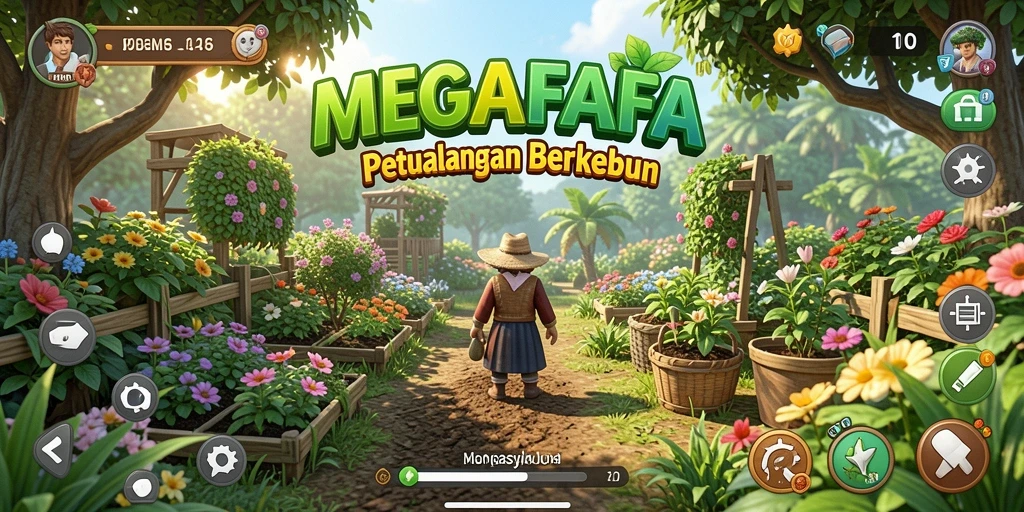 Tampilan gameplay yang menarik dan seru dalam MEGAFAFA.
