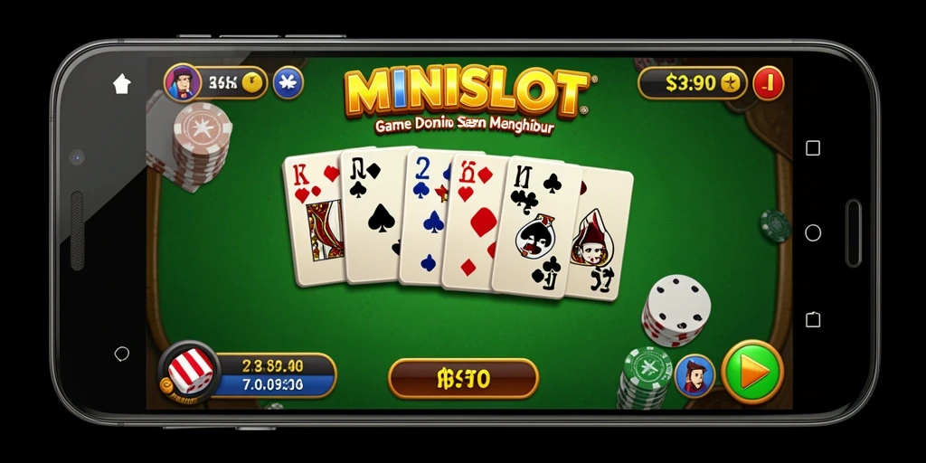 Screenshot utama MINISLOT menampilkan gameplay Domino yang seru.