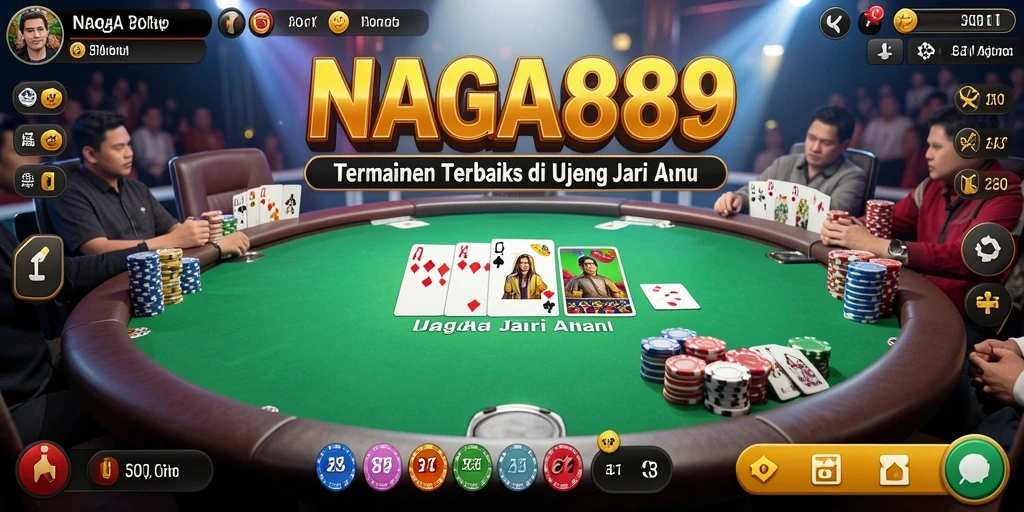 Tampilan gameplay menarik dari NAGA889 yang menggambarkan keseruan poker.