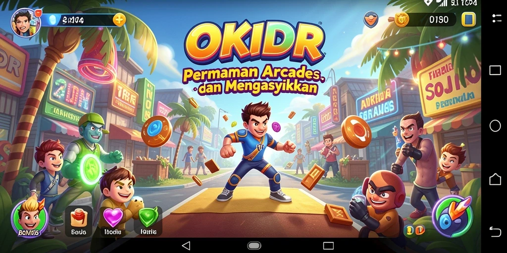 Screenshot menampilkan gameplay seru dari OKIDR yang menantang.