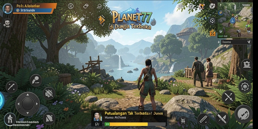 Gameplay epik di dunia terbuka PLANET77 yang memukau.